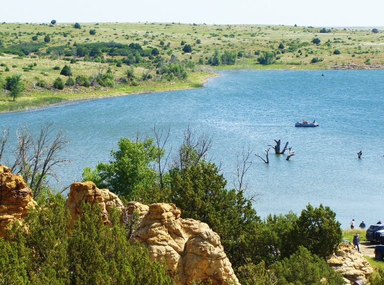Clayton Lake State Park and Dinosaur Trackways, New Mexico, USA